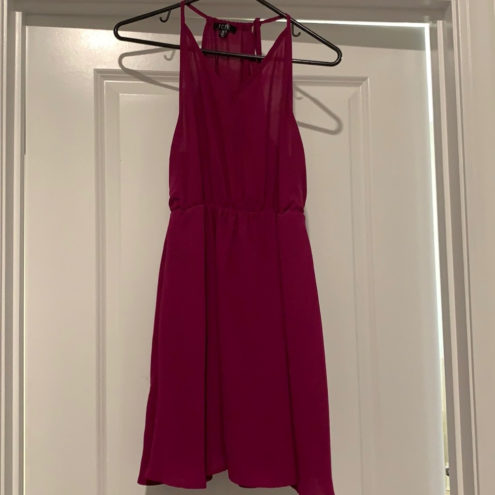 Purple halter dress